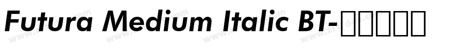 Futura Medium Italic BT字体转换